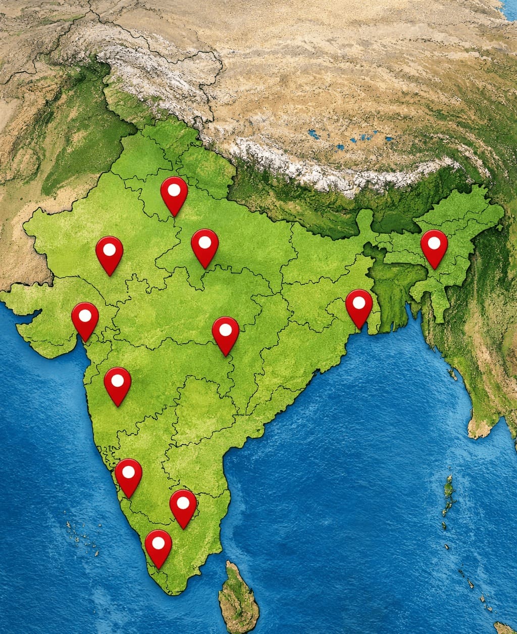 Kore Gym Software Presence Across India